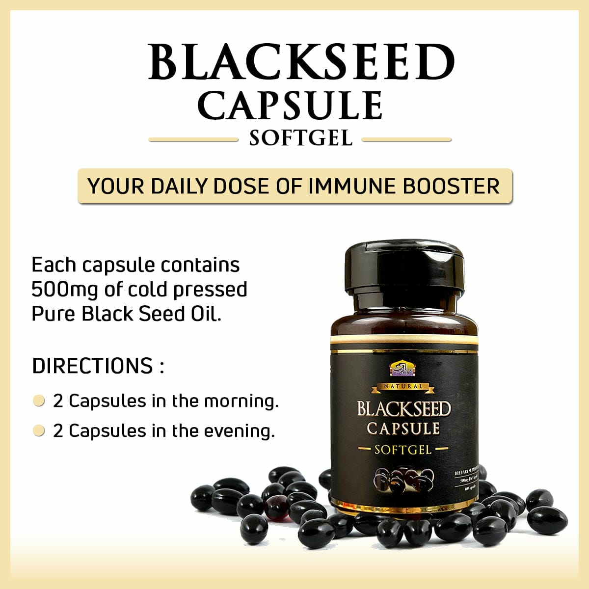 2x Blackseed Softgel Capsule 60s (Sanha Approved)