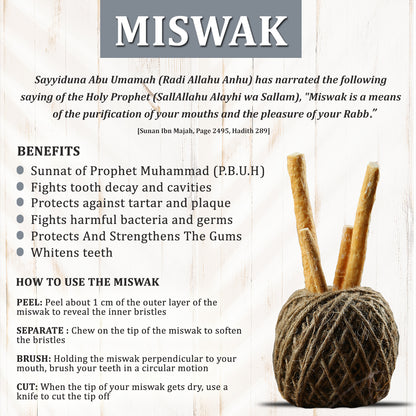 Peelu Miswak 8 Inch ( Pack of 4)