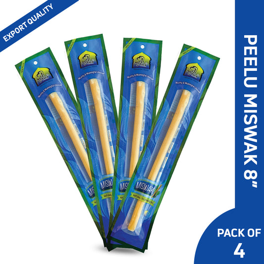 Peelu Miswak 8 Inch ( Pack of 4)